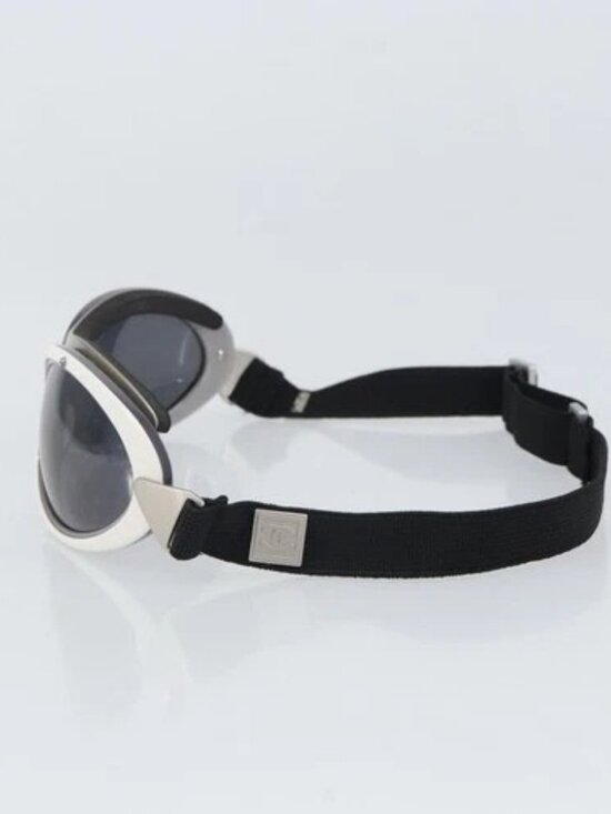 CHANEL Goggles Sunglasses plastic Black CC Auth SW1992 main image 13